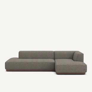 XL rechte hoekbank in tweed, JACOPO