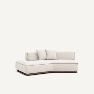 Halve zetel links in chenille fluweel, JACOPO