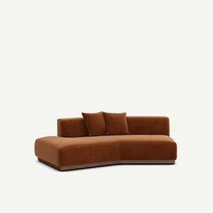 Halve zetel links in chenille fluweel, JACOPO