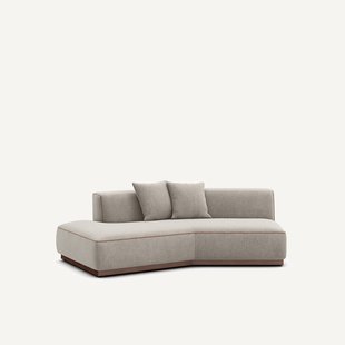 Halve zetel links in chenille fluweel, JACOPO