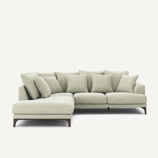 Hoekbank in stonewashed fluweel, ARMENTO