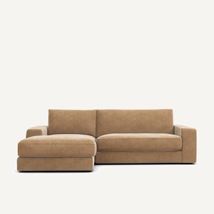 Stonewashed fluwelen hoekbank, SKANDER