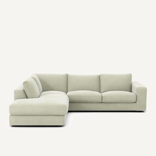 Hoekbank in stonewashed fluweel, SKANDER