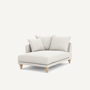 Longchair van linnen fluweel, LAZARE