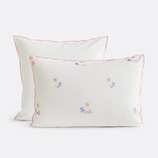Vintage geborduurd katoenen kussensloop, SOMERO
