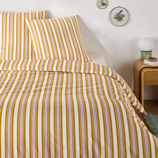 Beddengoedset 30% gerecycled katoen, vierkant kussensloop, DAIRIS
