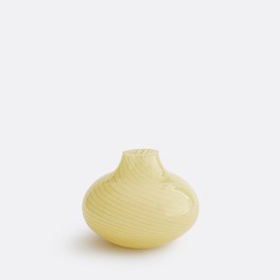 Gele glazen vaas, hoogte 7,7 cm, MARLIA