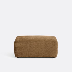 Poef voor modulaire bank, jacquard chenille, AMAD