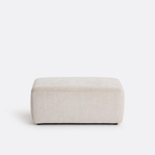 Poef voor modulaire bank, jacquard chenille, AMAD