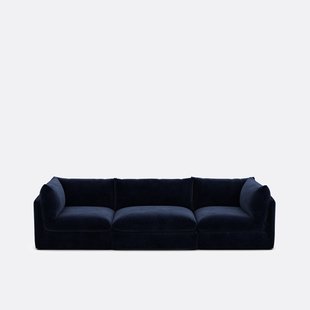 Modulaire 3-zitsbank in gemêleerd polyester, Malo