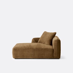 Linker longchairelement, voor modulaire bank, in jacquard chenille, AMAD