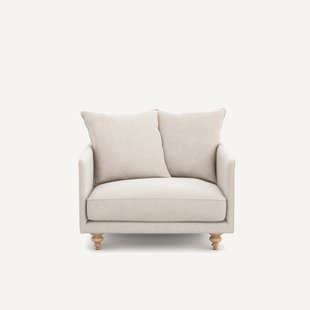 Fauteuil, in gemêleerd canvas, LAZARE