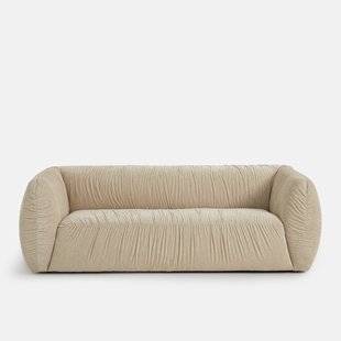 3- of 4-zits rechte bank, in gevlamd chenille, SILVER