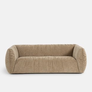 3- of 4-zits rechte bank, in gevlamd chenille, SILVER