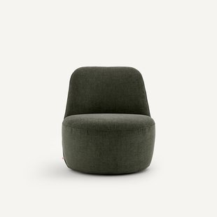 Draaibare fauteuil, in polyester, ROSEBURY, ontwerp Emmanuel Gallina