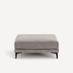 Voetensteun van stonewashed fluweel, MODERNISTE, ontwerp Emmanuel Gallina