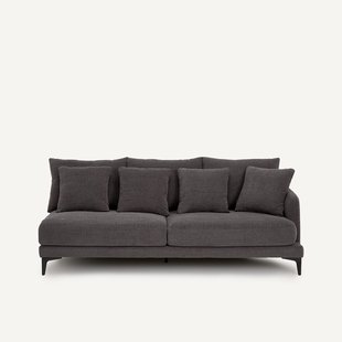 3-zits halve bank van gevlochten polyester, MODERNISTE, ontwerp Emmanuel Gallina