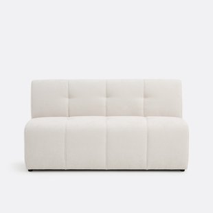 Modulaire bank, 3-zits, van fijn chenille, ANETA