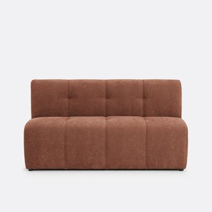 Modulaire bank, 3-zits, van fijn chenille, ANETA
