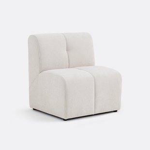 Modulaire tafelzetel, 1-zits, in fijne chenille, ANETA