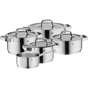 WMF Pannenset Compact Cuisine - 5 Delig - Kookpan ø 16, 16, 20 en 20 cm en Steelpan ø 14 cm