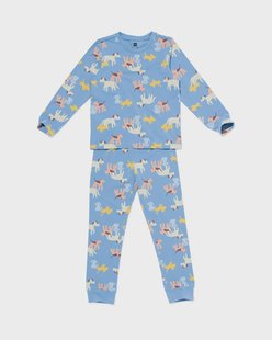 HEMA Kinderpyjama honden blauw (blauw)