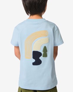 HEMA Kinder T-shirt abstract blauw (blauw)