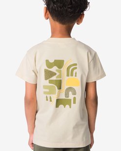 HEMA Kinder T-shirt abstract ecru (ecru)