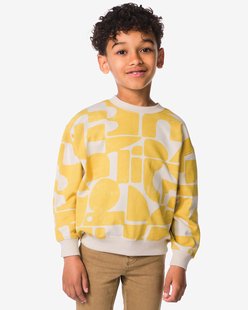 HEMA Kindertrui sweatstof abstract ecru (ecru)