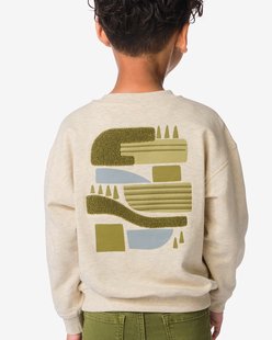 HEMA Kindertrui sweatstof grafisch zand (zand)
