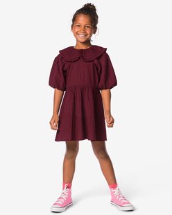 HEMA Kinderjurk wijd bordeauxrood (bordeauxrood)
