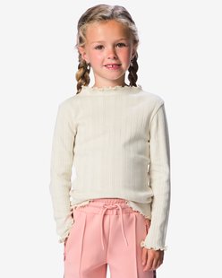 HEMA Kinder T-shirt jersey ecru (ecru)