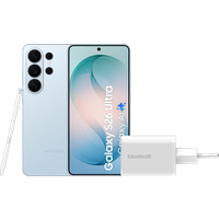 Samsung Galaxy S26 Ultra 512GB Lichtblauw 5G + BlueBuilt Oplader 65 Watt Wit