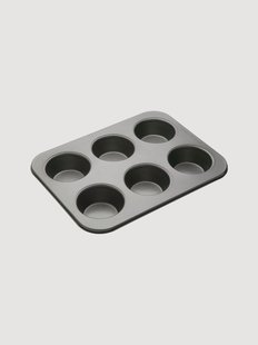 Set van 6 non-stick muffinvormpjes bakvorm Cara