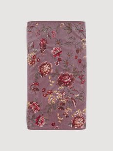 Handdoek Secret Garden van velours &amp; terrykatoen