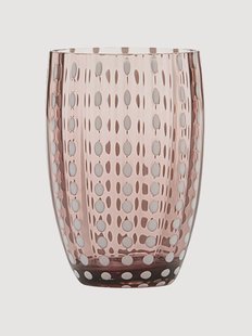 Handgemaakte glazen tumblers Perle, 2-delig