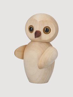Handgemaakt decoratief object Clever van essenhout, esdoorn