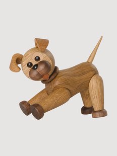 Decoratief object Happy van eikenhout