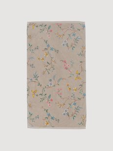 Handdoek Les Fleurs van fluweel- en terrykatoen