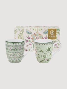 Grote koffiemokken Lily &amp; Lotus, 2-delig