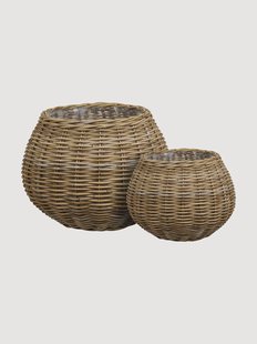 Opbergmanden Melaka van rotan, 2-delig