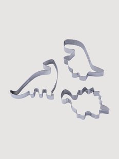 Koekjesvormen Dinosaur van edelstaal, 3-delig