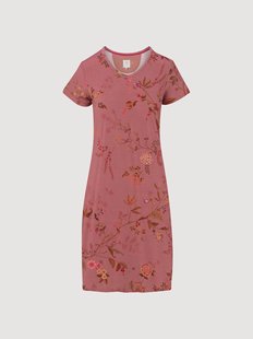 Dames kort nachtjapon Djoy Bodhi Flowers van viscose