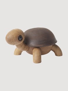 Handgemaakt decoratief object Slowy van eikenhout