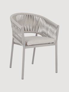 Stapelbare tuinstoelen Florencia met armleuning, 4-delig