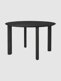 Eettafel Comfort Circle Ripples van eikenhout, &Oslash; 120 cm