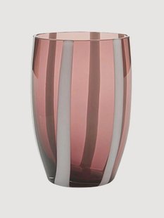 Mondgeblazen waterglazen Gessato, 6-delig