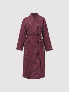 Katoenen badjas Jasmin Jacquard, in verschillende maten
