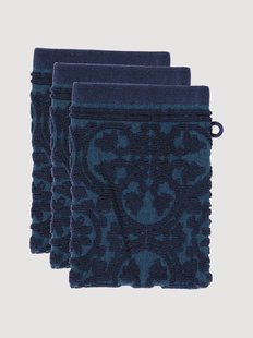 Jacquard badstofen washandjes Tile de Pip, 3-delig