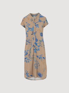 Korte mouw nachthemd Dalia Marigold van viscose